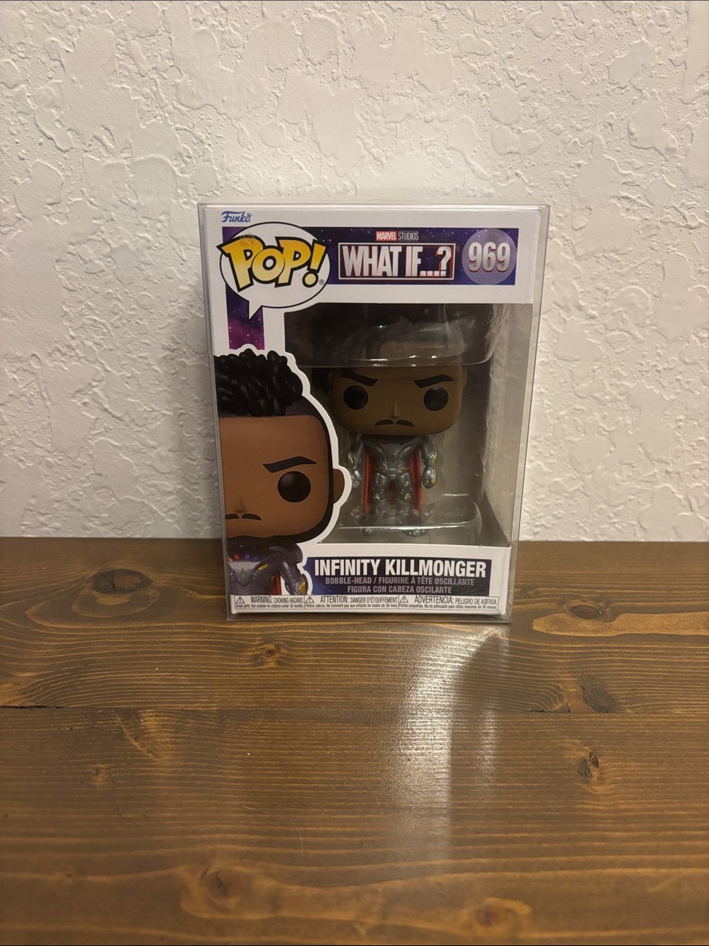 Funko POP! Marvel What If...? Infinity Killmonger - Silver and Red